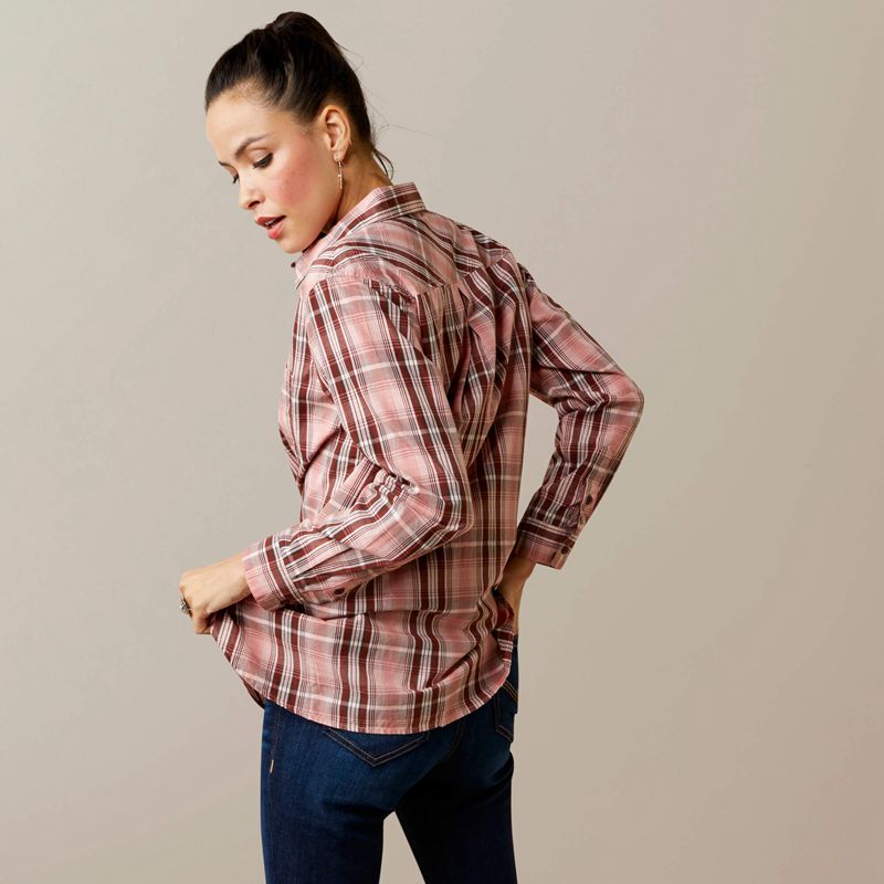 Saguaro Plaid Ariat Real Billie Rae Shirt | 68WJBRHZN