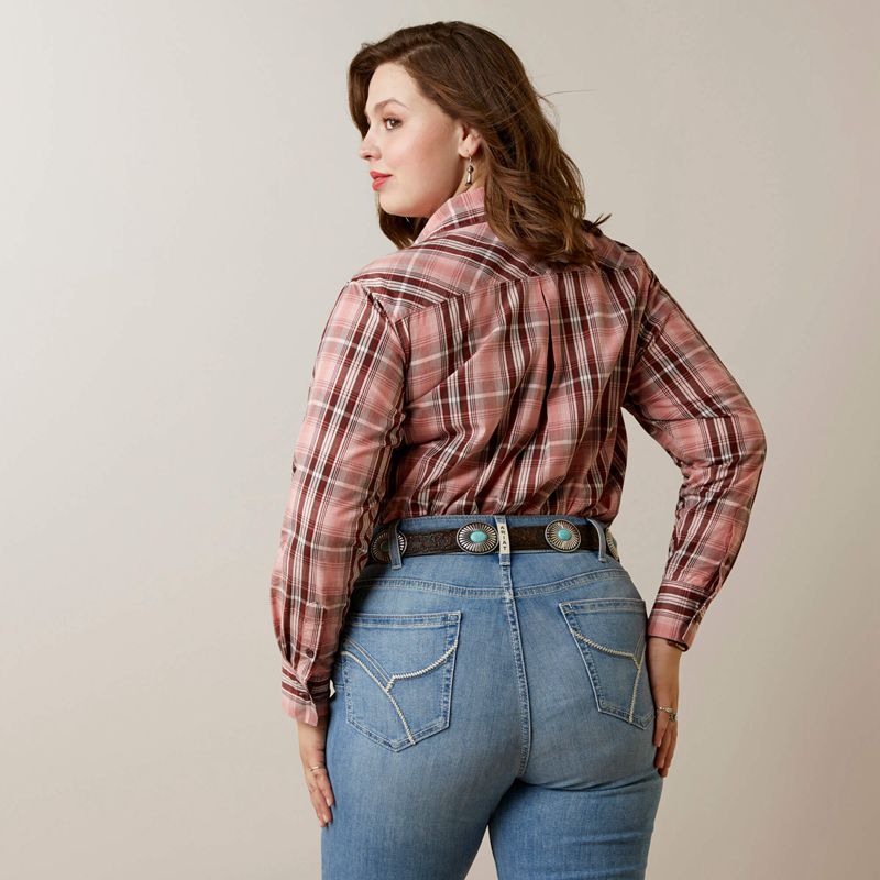 Saguaro Plaid Ariat Real Billie Rae Shirt | 68WJBRHZN