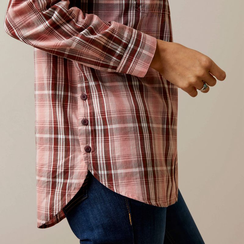 Saguaro Plaid Ariat Real Billie Rae Shirt | 68WJBRHZN