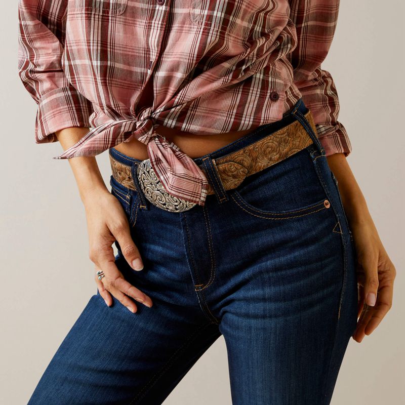 Saguaro Plaid Ariat Real Billie Rae Shirt | 68WJBRHZN