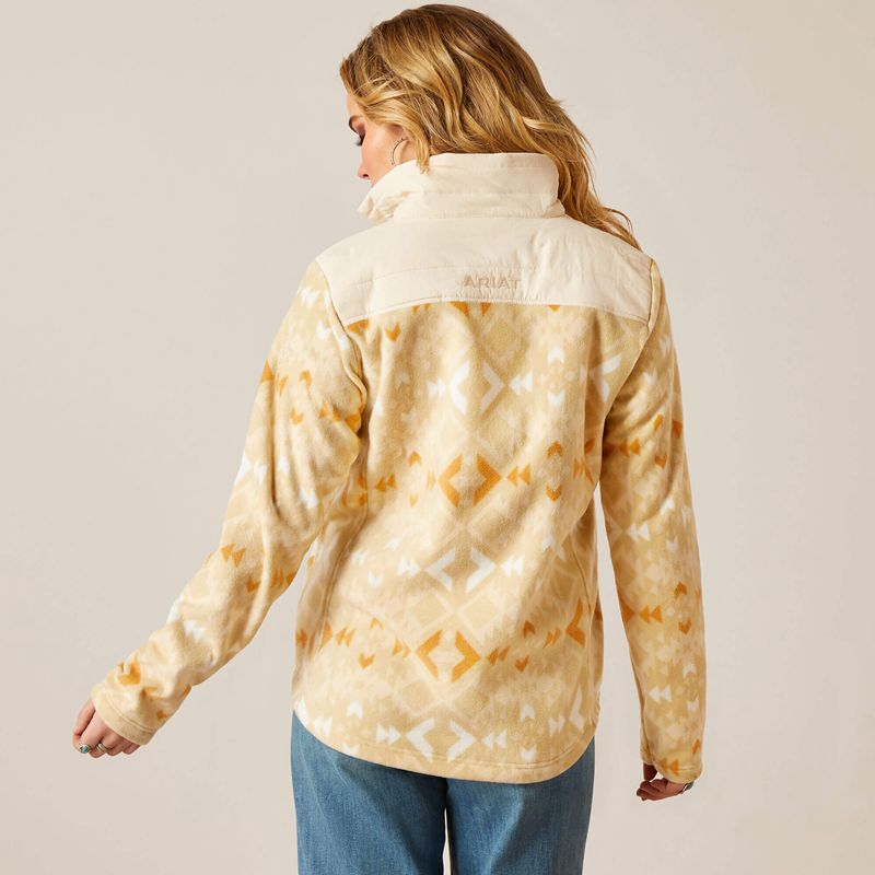 Sand Dune Print Ariat Prescott Fleece Jacket | 40VTQZISA