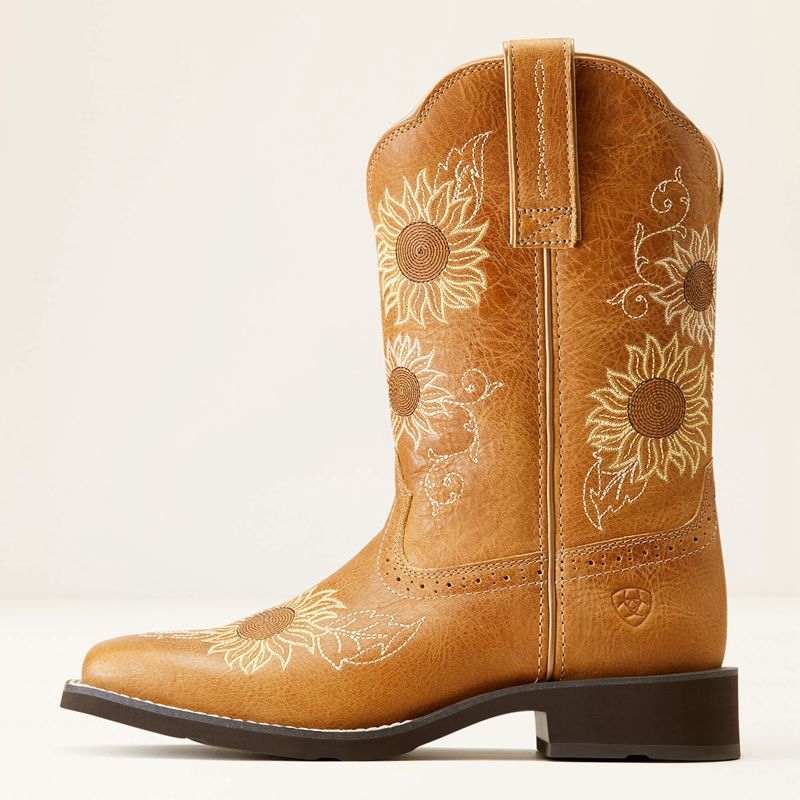 Sanded Tan Ariat Blossom Western Boot | 58OCQBXKV