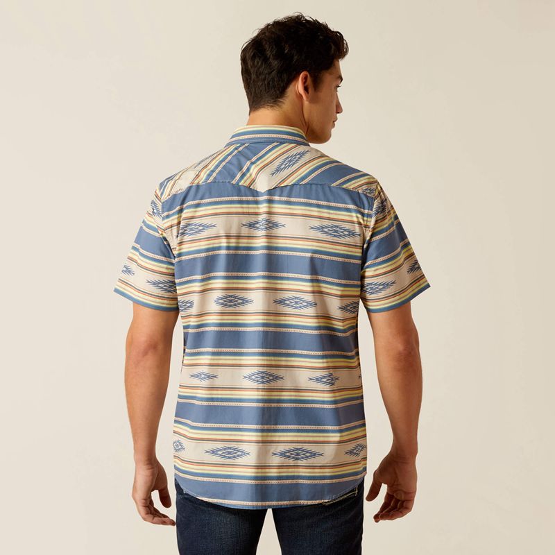 Sandshell Ariat Hebastian Retro Fit Shirt | 04ZCLNHQV