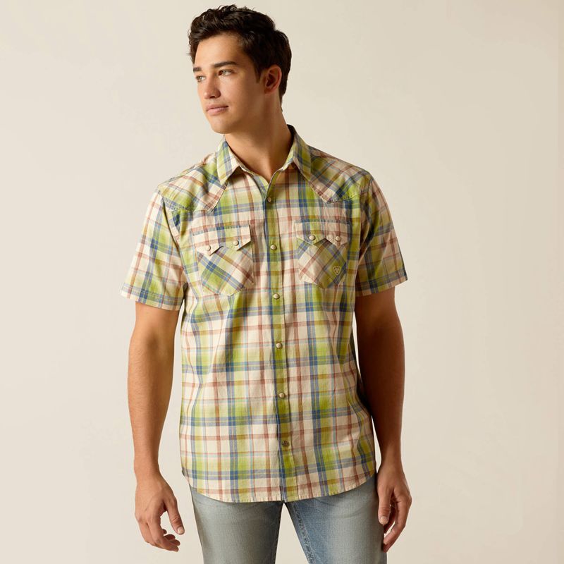 Sandshell Ariat Hinston Retro Fit Shirt | 02JRYBDHX