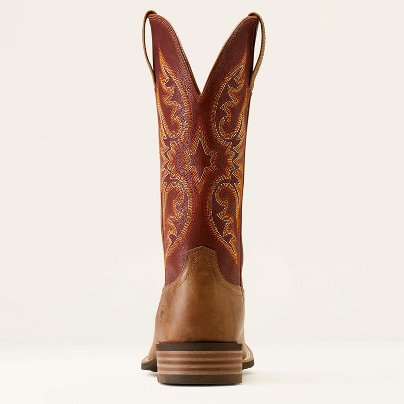 Sandstorm/Roasted Chestnut Ariat Ricochet Cowboy Boot | 59BHCZAGN