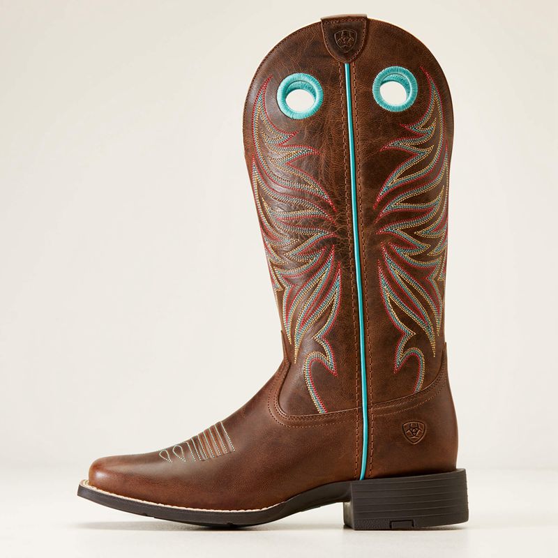 Sassy Brown Ariat Round Up Ryder Western Boot | 13RFJCLQG