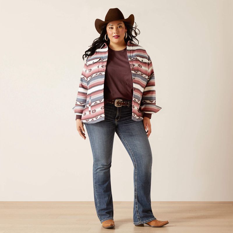 Serape Ariat Buffalo Plaid Shirt Jacket | 70FIZDNWR