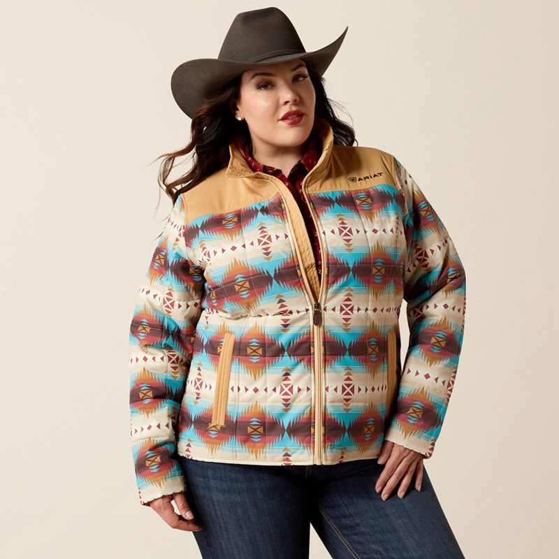 Serrano Southwest Print Ariat Crius Insulated Jacket | 48QHLAMVO