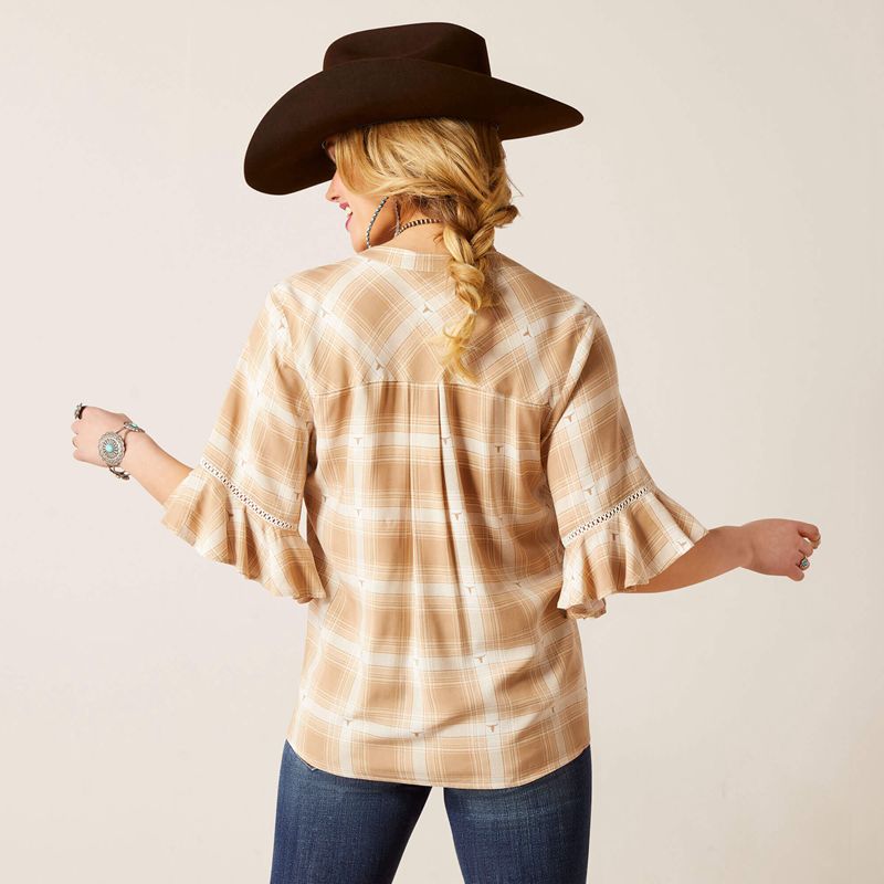 Sevilla Plaid Ariat Sevilla Top | 93LKGBCZT