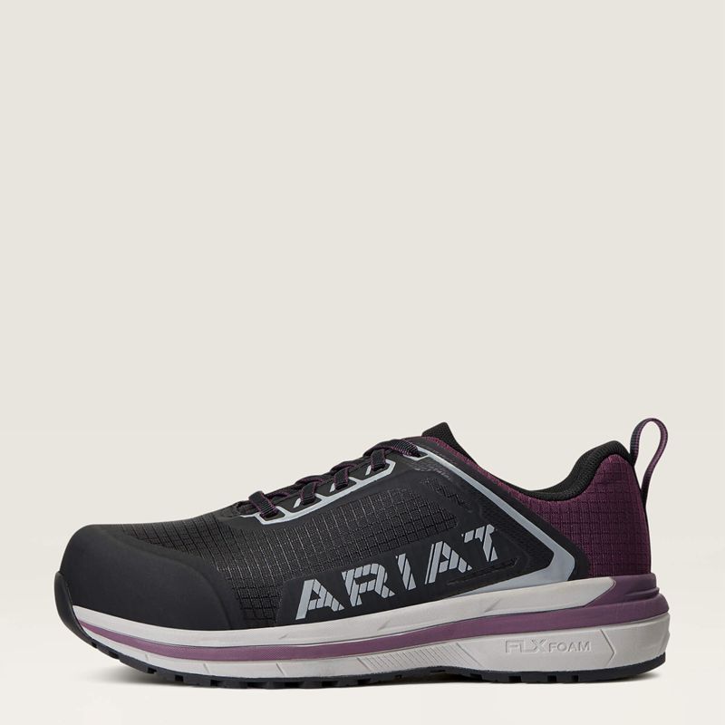 Shadow Purple Ariat Outpace™ Composite Toe Safety Shoe | 52TYGLAHC