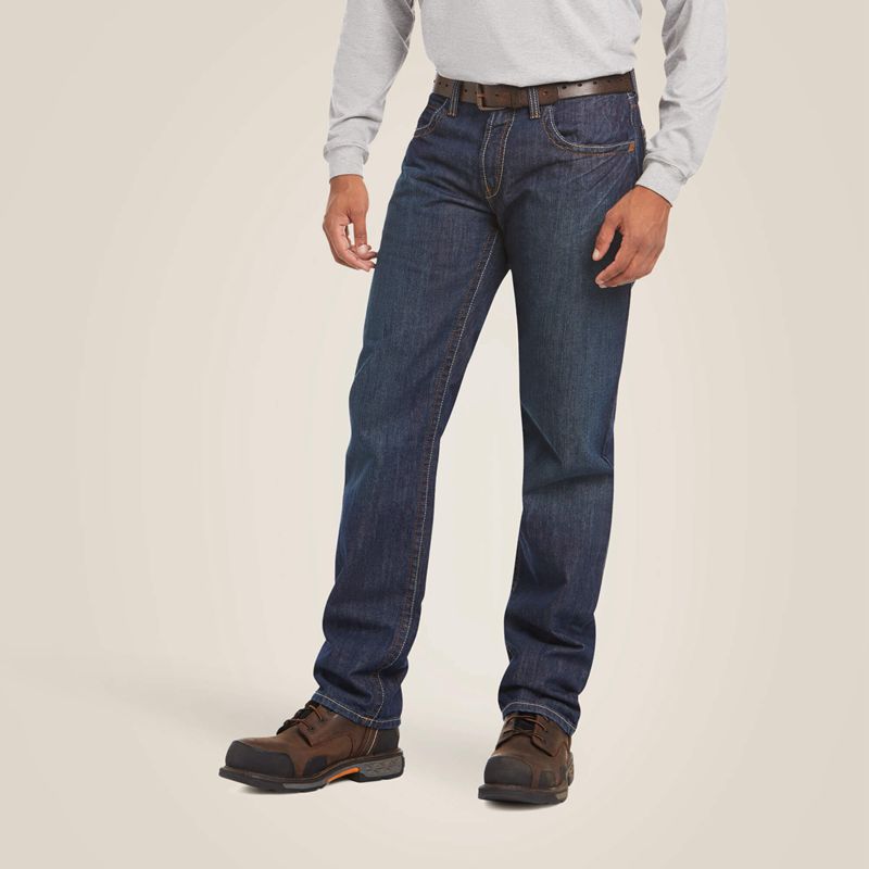 Shale Ariat Fr M3 Loose Basic Stackable Straight Leg Jean | 53BWZLHDE