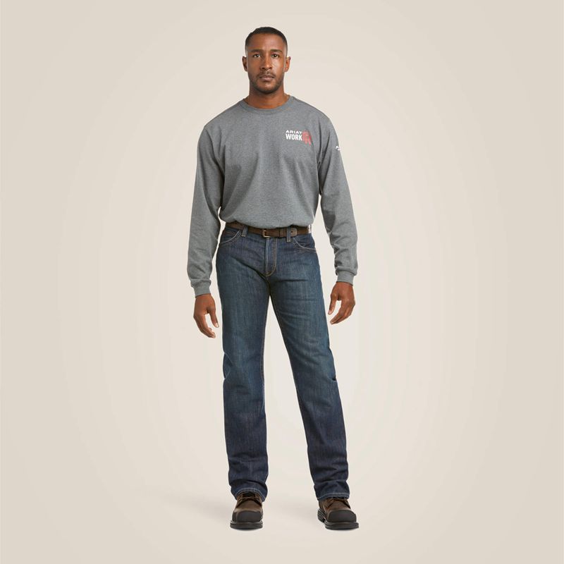 Shale Ariat Fr M4 Relaxed Basic Boot Cut Jean | 62NTLZAQK