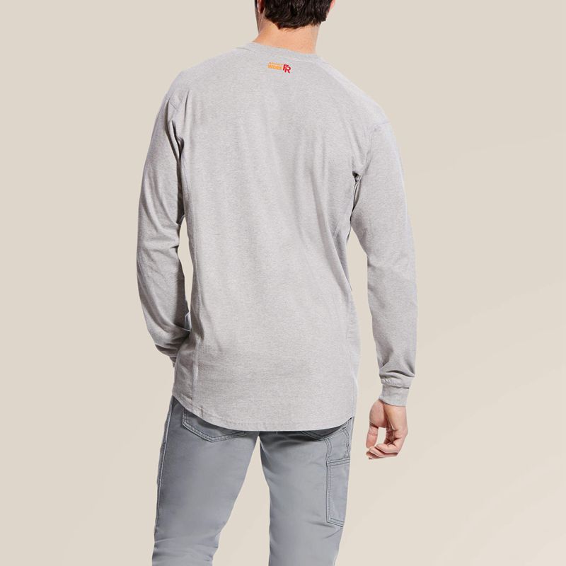 Silver Fox Heather Ariat Fr Air Henley | 46WGXTUPY