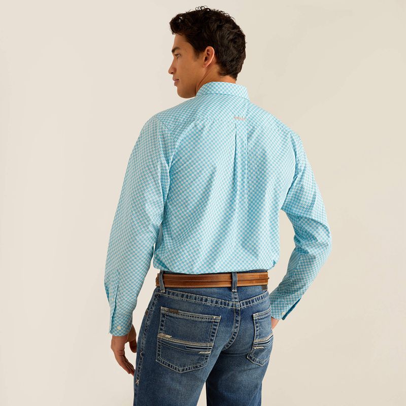 Sky Ariat Kamron Fitted Shirt | 45BWOLFSU