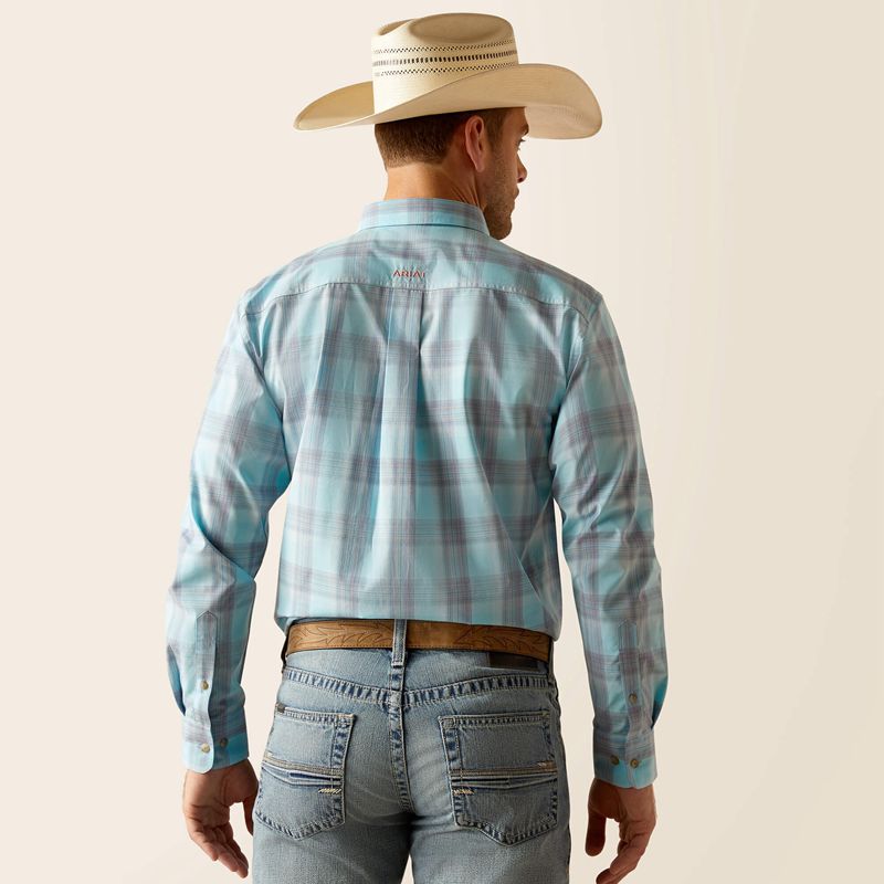 Sky Ariat Pro Series Kane Classic Fit Shirt | 35TLGJXQC