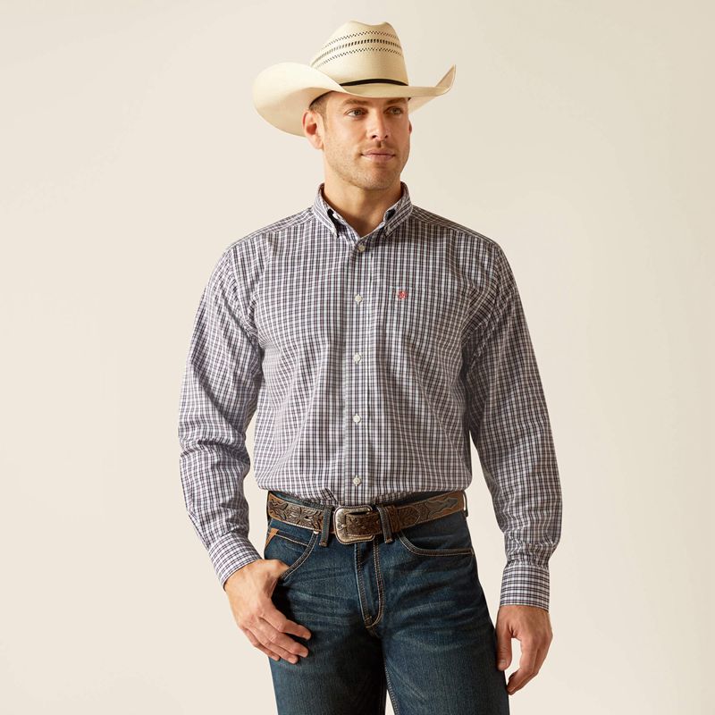 Skyway Ariat Wrinkle Free Walker Classic Fit Shirt | 06PHXYEJU