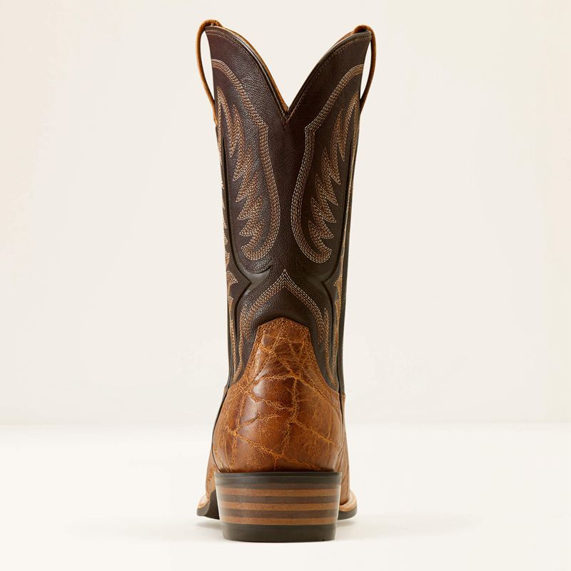 Smoked Tan/Aging Barrel Ariat Stadtler Cowboy Boot | 03KZCAIXE