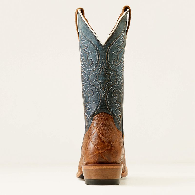 Smokehouse/Ocean Blue Ariat Bankroll Western Boot | 67XCUTREA