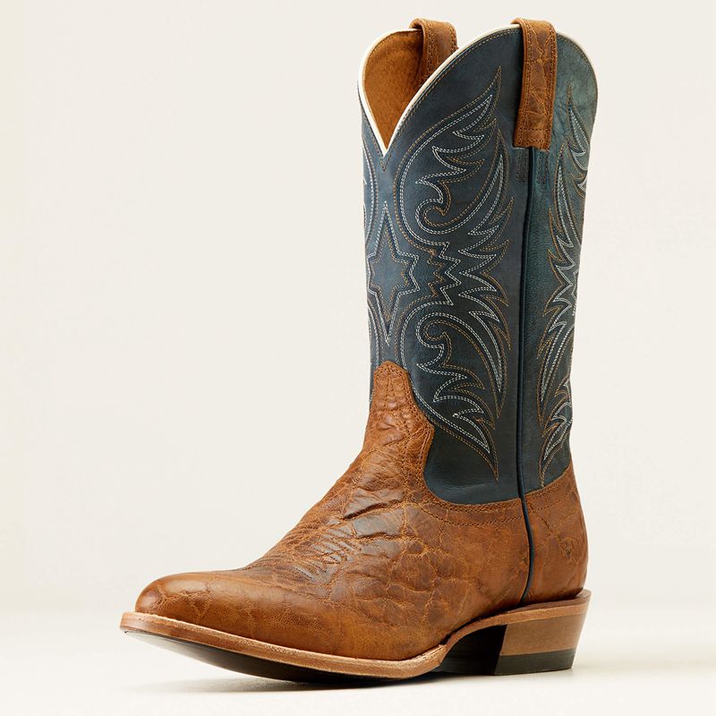 Smokehouse/Ocean Blue Ariat Bankroll Western Boot | 67XCUTREA