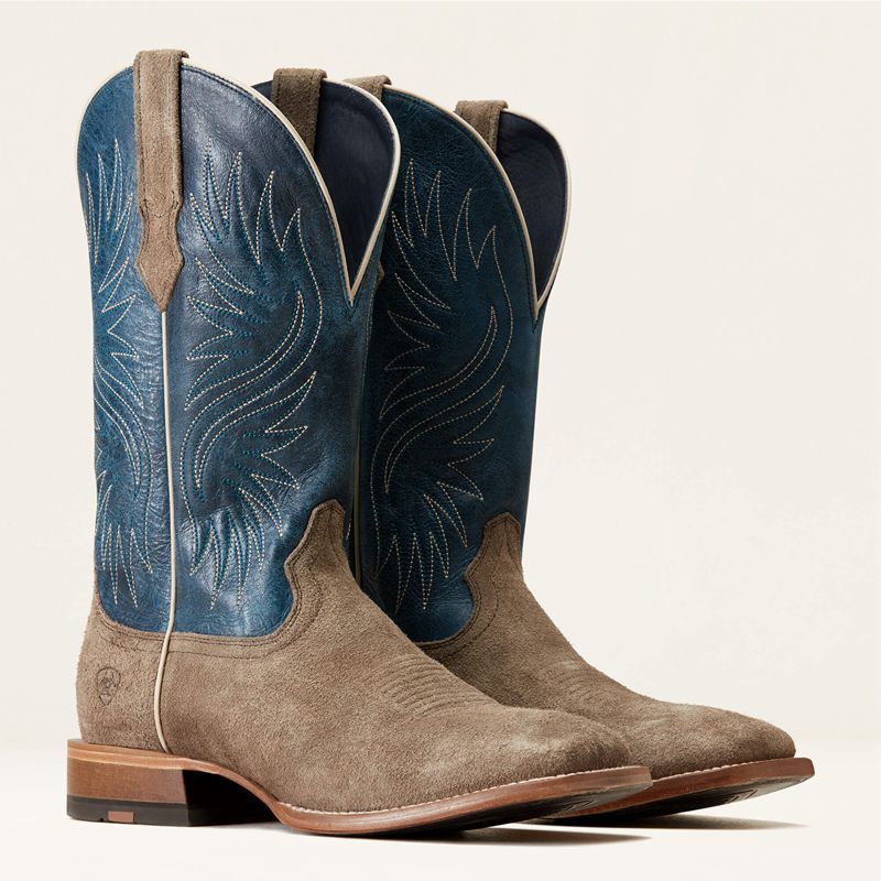 Smokey Roughout Ariat Circuit Rockridge Western Boot | 53MLEONPZ