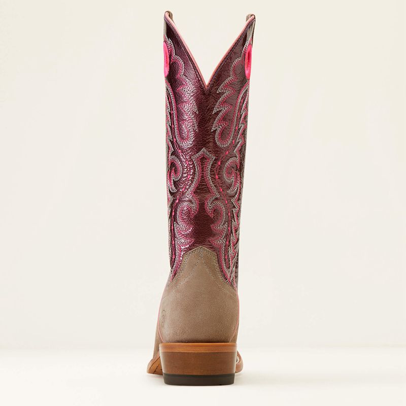 Smokey Roughout Ariat Futurity Boon Western Boot | 98MOTUIJS