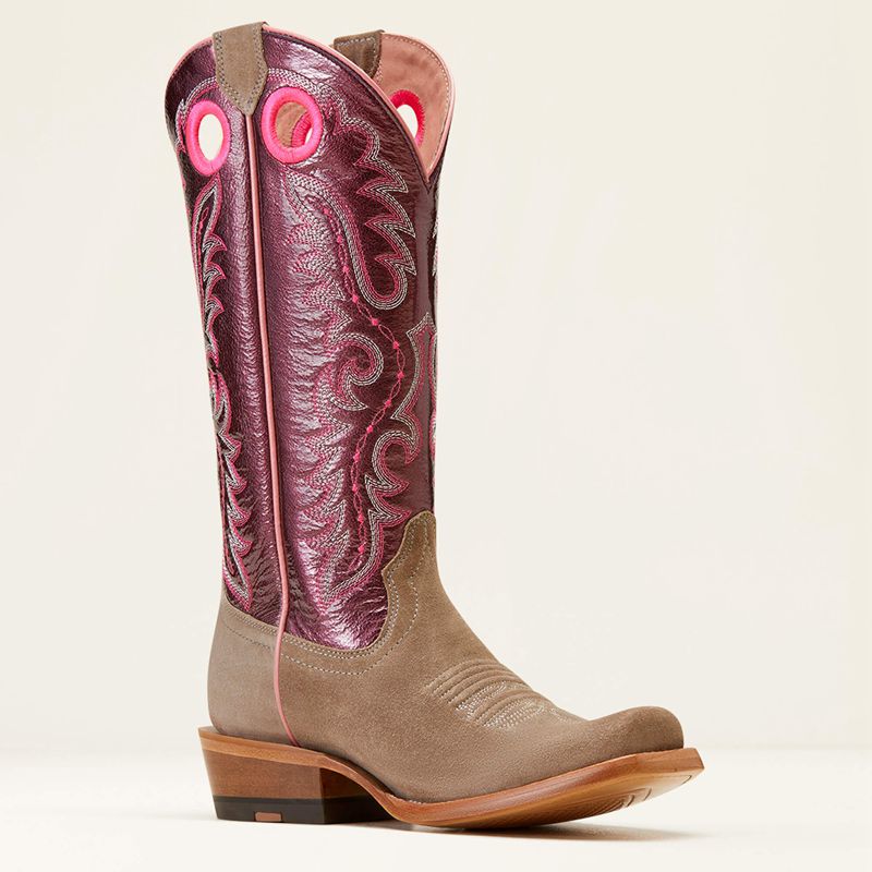 Smokey Roughout Ariat Futurity Boon Western Boot | 98MOTUIJS