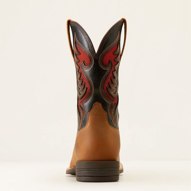 Sorrel Crunch/Black Deertan Ariat Cowpuncher Venttek Cowboy Boot | 72NQAZLFR