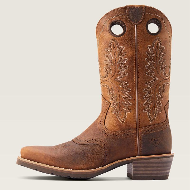 Sorrel Crunch Ariat Hybrid Roughstock Square Toe Cowboy Boot | 10BNSEDTU