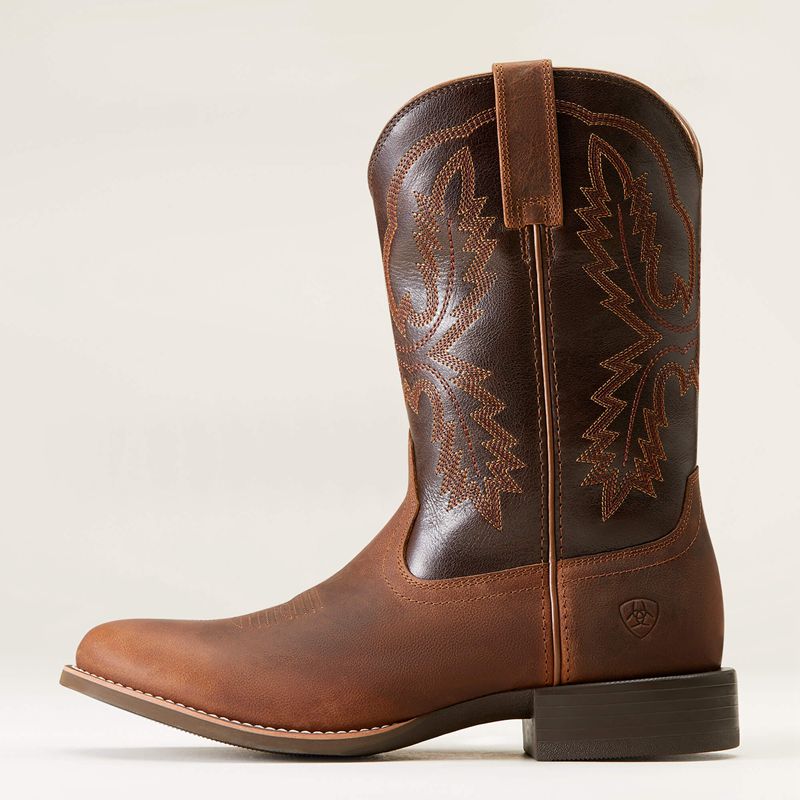 Sorrel Crunch Ariat Sport Stratten Cowboy Boot | 64HDYALER