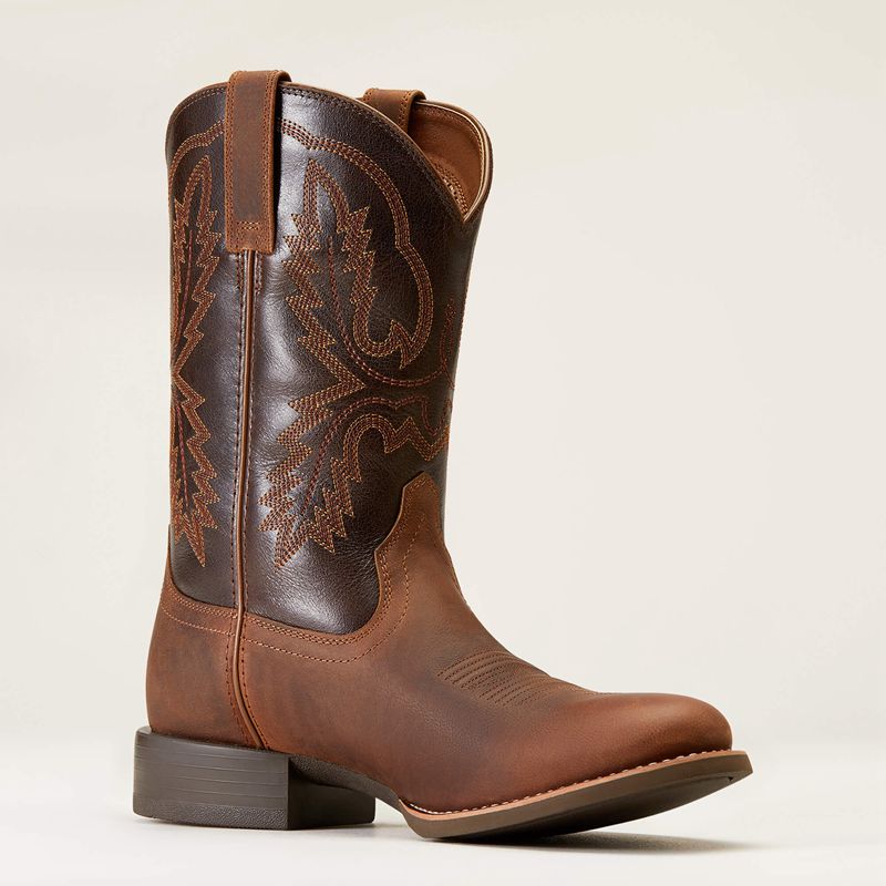 Sorrel Crunch Ariat Sport Stratten Cowboy Boot | 64HDYALER