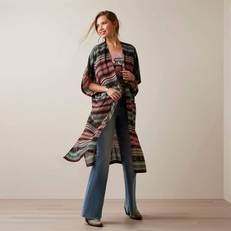 Southwest Serape Stripe Ariat Picture Perfect Duster | 63JMLOHCG