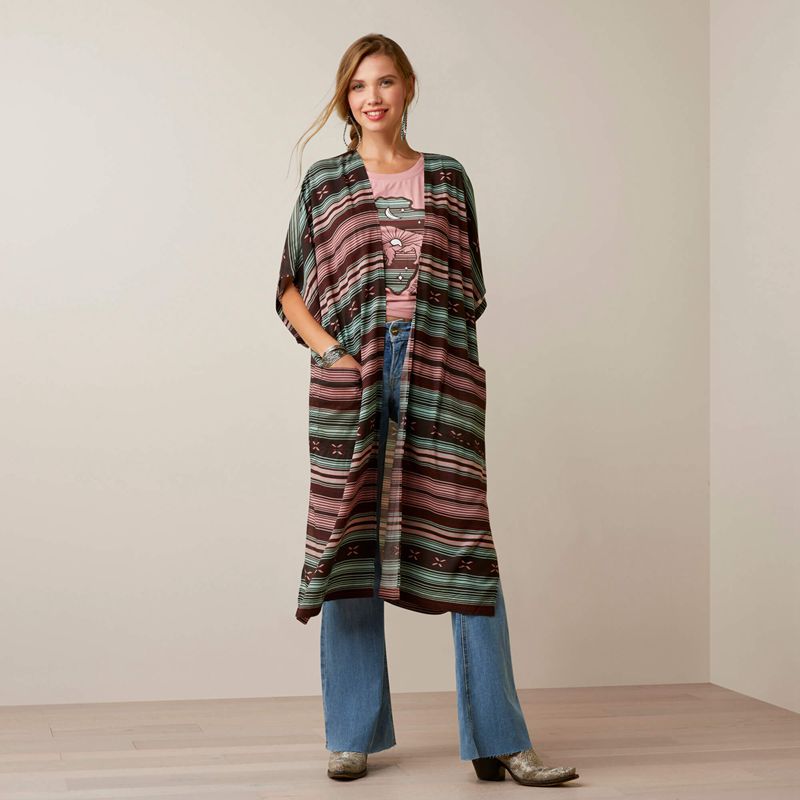 Southwest Serape Stripe Ariat Picture Perfect Duster | 63JMLOHCG