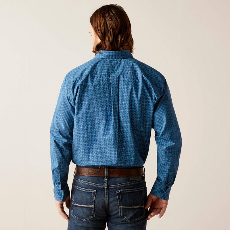 Spellbound Teal Ariat Braxton Classic Fit Shirt | 96AYIJDLO