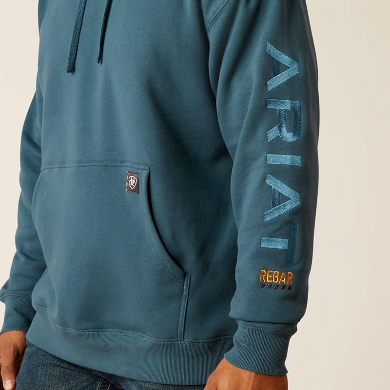 Stargazer/Larkspur Ariat Rebar Graphic Hoodie | 83YKJGSBA