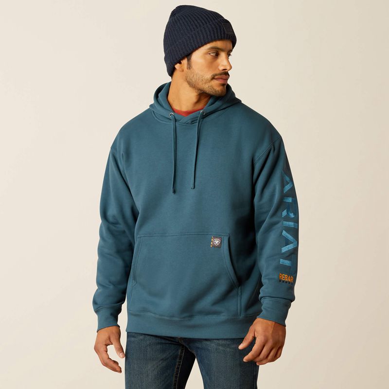 Stargazer/Larkspur Ariat Rebar Graphic Hoodie | 83YKJGSBA