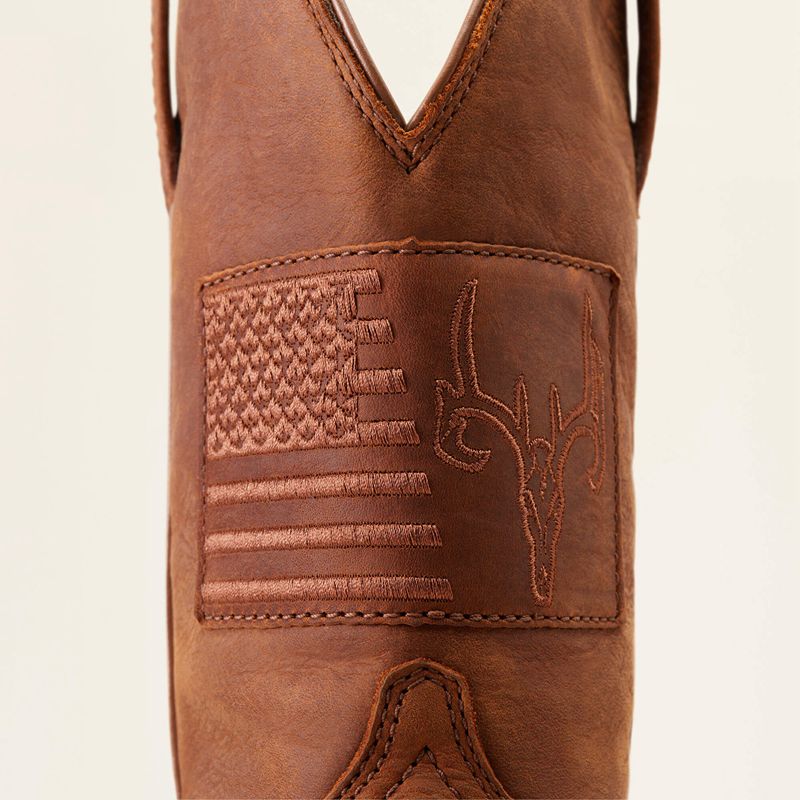 Status Brown Ariat Ridgeback Country Waterproof Cowboy Boot | 21ZRPQMYF