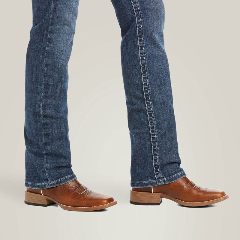 Stryker Ariat R.E.A.L. Mid Rise Arrow Gianna Straight Jean | 70BDAFMUL