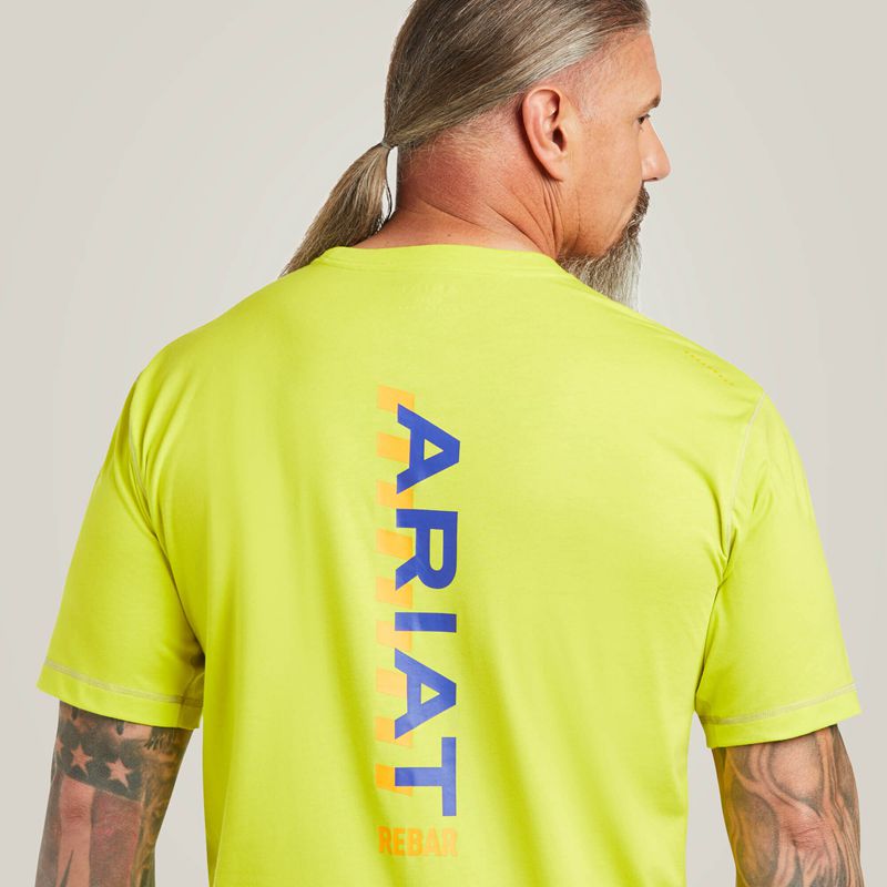 Sulphur Spring Ariat Rebar Workman Logo T-Shirt | 82LMAJRGF