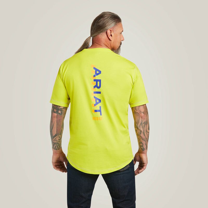 Sulphur Spring Ariat Rebar Workman Logo T-Shirt | 82LMAJRGF