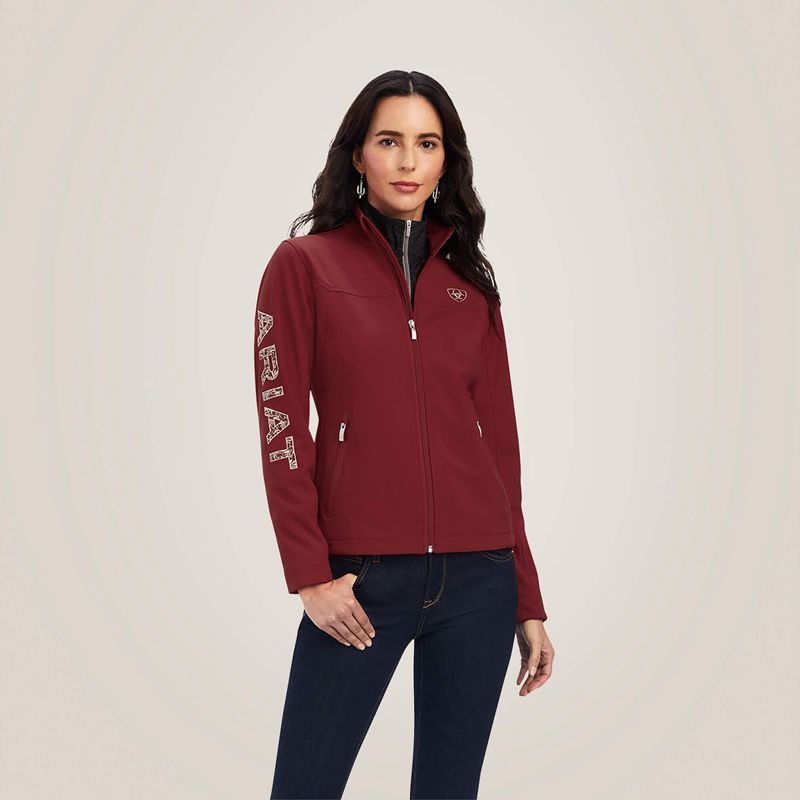 Sun-Dried Tomato Ariat Aparejo Team Softshell Jacket | 19EYXGWUA