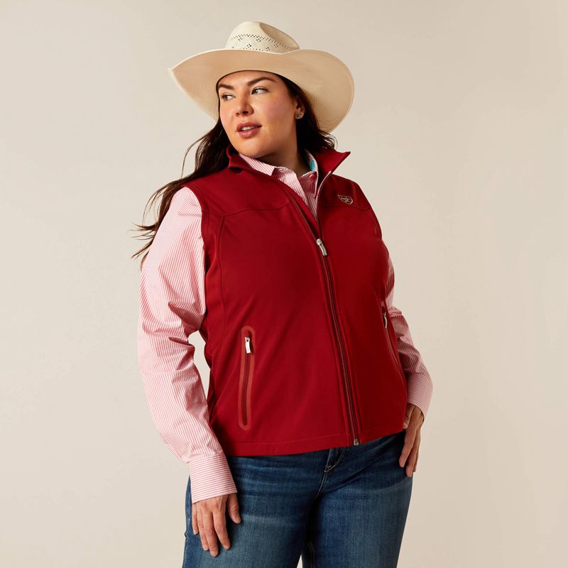 Sun-Dried Tomato Ariat New Team Softshell Vest | 05MFASWCT