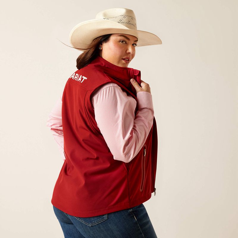 Sun-Dried Tomato Ariat New Team Softshell Vest | 05MFASWCT