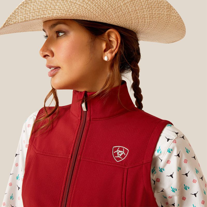 Sun-Dried Tomato Ariat New Team Softshell Vest | 05MFASWCT