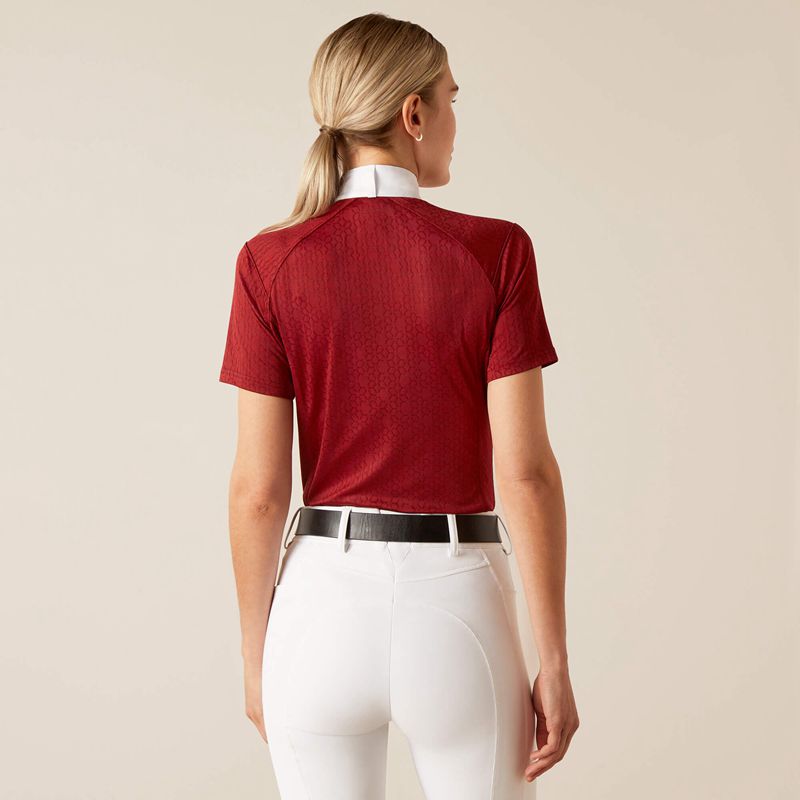 Sun-Dried Tomato Ariat Showstopper 3.0 Show Shirt | 40XDHRLAE