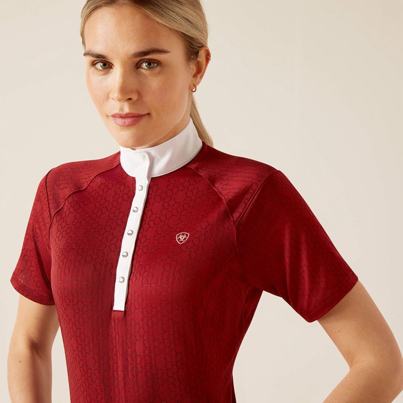 Sun-Dried Tomato Ariat Showstopper 3.0 Show Shirt | 40XDHRLAE