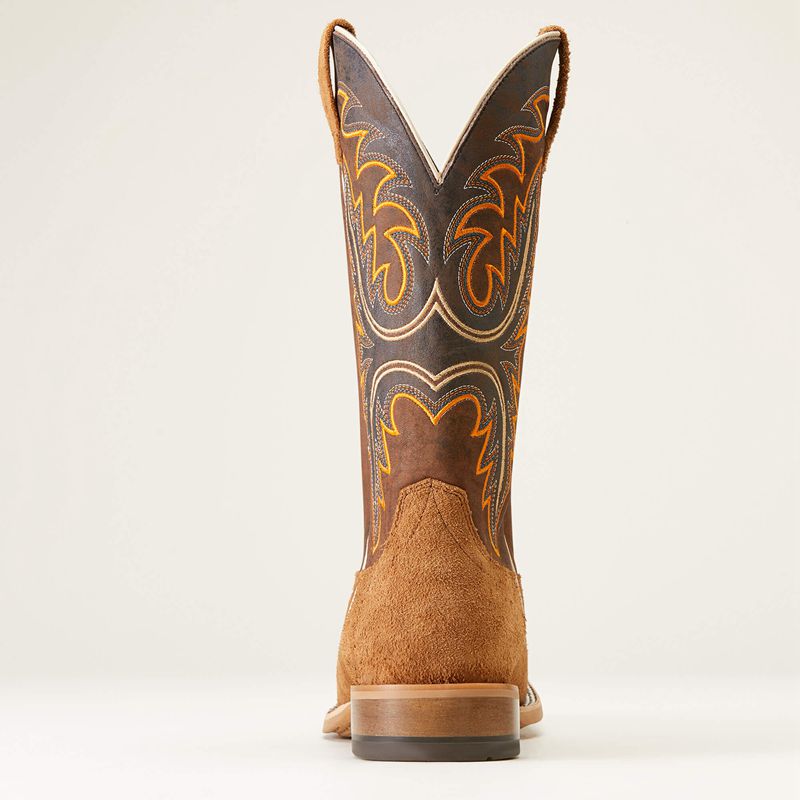 Suntan Roughout Ariat Brushrider Western Boot | 62MVEDWZI