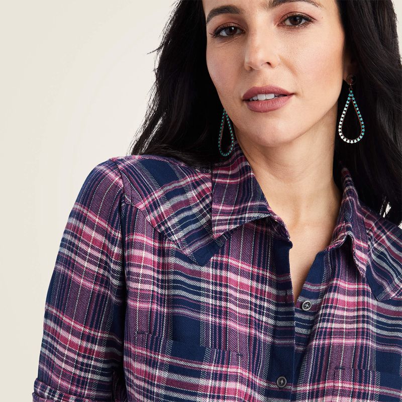 Sweetness Plaid Ariat Billie Jean Shirt | 52ULJMCTG