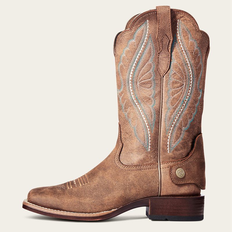 Tack Room Brown Ariat Primetime Ez Zip Western Boot | 54WARZHXK