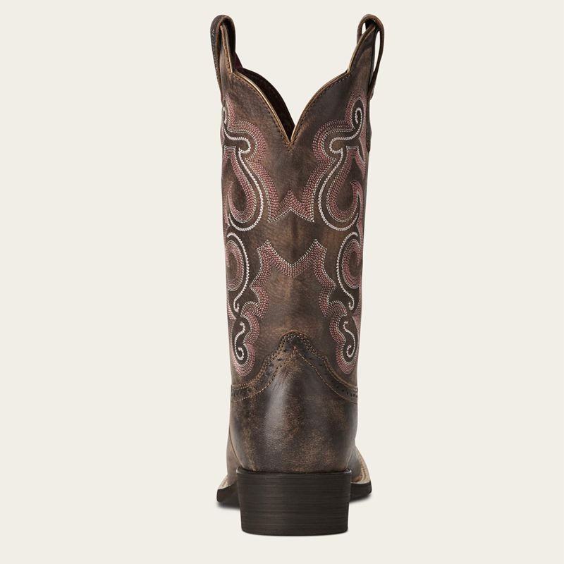 Tack Room Chocolate Ariat Quickdraw Western Boot | 87BHMDJOW