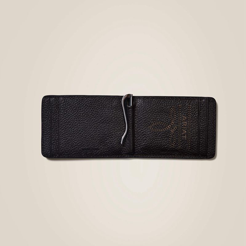 Tan Ariat Bifold Wallet Tan Floral Logo Embroidery | 09FCJRATS